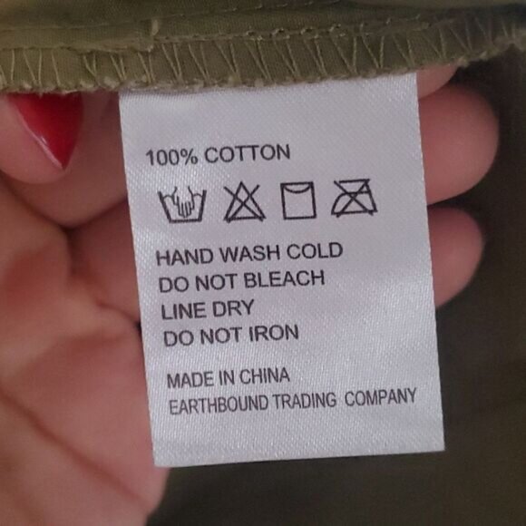 Earthbound Olive Cotton Jacket - Picture 9 of 9